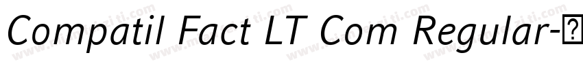 Compatil Fact LT Com Regular字体转换
